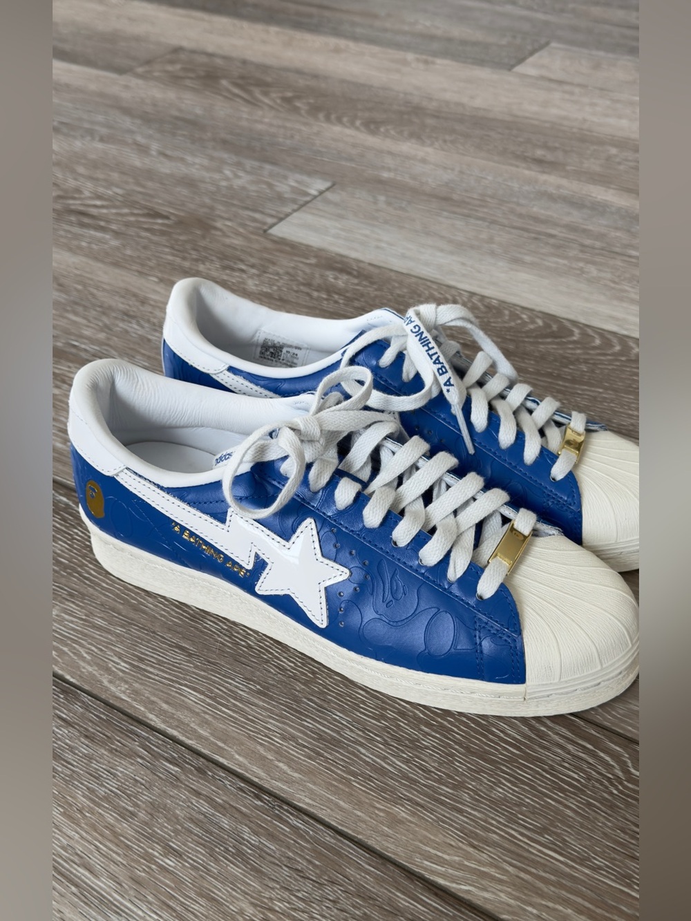 ADIDAS x A Bathing Ape Superstar Vintage "Blue White"